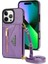 IPhone 16 Pro Max Fermuarlı Cep Kılıfı Manyetik Toka Pu ile Uyumlu (Yurt Dışından) 3