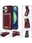 IPhone 13 Pro Max Flip Case Rfıd Engelleme Kickstand Kartı ile Uyumlu (Yurt Dışından) 4