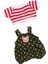 Mini 6 Inç Giysileri Giydirme Giyim Kostümleri Giysileri Yeşil Polka Dot Ayı (Yurt Dışından) 3