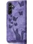 Galaxy A36 Tutucu Kapak Kabartmalı Kelebek Kedi Için Flip Case (Yurt Dışından) 5