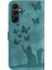 Galaxy A16 Kart Cep Kabartmalı Kelebek Kedi Için Flip Case (Yurt Dışından) 4