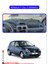 Renault Clio 2 Ekranlı Torpido Koruma Halısı - Mavi Kenar 1