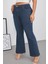 Cedy Denım - Kadın Siyah Büyük Beden Ispanyol Paça Yüksek Bel Skinny Fit Likralı Pantolon C628 4