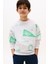 Erkek Çocuk All Over Baskılı Sweatshirt - Gri 1