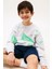 Erkek Çocuk All Over Baskılı Sweatshirt - Gri 4