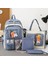 Ilkokul Öğrencileri Schoolbag 4 Parça Set Büyük Kapasiteli Kızlar Schoolbag Hafif Sevimli Schoolbag Kızlar Schoolbagcolor: Mavi (Yurt Dışından) 1