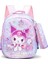 Hello Kitty Backpack, Kuromi ile Kuromi Kalıtım Kılıfı Tam Baskı Okul Çantası Seyahat Çantası, Okul Için, Dış Aktiviteler Gündelik Rolor: Hello Kitty (Yurt Dışından) 1