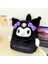 Kawaii Sanrio Kuromi Hello Kitty Cinnamoroll Yumuşak Peluş Sırt Çantası Sevimli Benim Melodi Pompom Purin Büyük Kapasite Okul Çantaları Kızlar: Kuromi/boyut: 38X36CM (Yurt Dışından) 1
