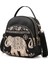 Yogodlns Kadınlar Için Modaya Yeni Naylon Sırt Çantası Çok Fonksiyonlu Çok Fonksiyonlu Omuz Crossbody Çanta Baskı Su Geçirmez Sırplı Seyahat Leydi Packcolor: Fil/boyut: 18X11X21CM (Yurt Dışından) 1