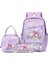 3pcs/set My Melody Boys Kızlar Genç Genç Kızlar Için Okul Sırt Çantası Kawaii Öğrenci Çocukları Sırt Çantası Dizüstü Bilgisayar Kitapları Çanta Mochilacolor: Mavi (Yurt Dışından) 1