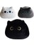 Beyaz Kawaii Siyah Kedi Yaklaşık 8 cm Yastık Peluş Oyuncak Bebekler Sevimli Sevimli Yüksek Kaliteli Hediyeler Erkek Kız Arkadaşlar Için Süslemeleri Çocuk (Yurt Dışından) 2