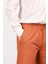 Erkek Regular Fit Normal Kesim Chino Jogger Lastikli Düz Paça Kiremit Pantolon 3
