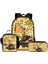 3pcs Set Cartoon Car Excavator Sırt Çantaları Erkek/kızlar Için En Iyi Hediyeler 3D Karikatür Okul Okulu Childrencolor Için Sırt Çantası Çantası: Altın (Yurt Dışından) 1