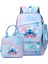 Lilo Stitch 3pcs/set Öğrenci Erkek Kız Okul Çantası Renkli Sırt Çantası Çocuklar Genç Karikatür Okul Kitap Çantası Öğle Yemeği Çantası Hediye Renk: Resim ile Aynı (Yurt Dışından) 1