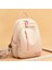 Kadınlar Için Kontrast Renk Sırt Çantası Genç Su Geçirmez Oxford Seyahat Rucksack Girls Snapsack Bolsacolor: Bej (Yurt Dışından) 1
