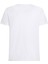 Erkek Bisiklet Yaka Pamuklu T-Shirt - Beyaz 2