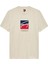 Erkek Signature Logo T-Shirt - Krem 1