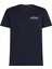 Erkek Hilfiger Stack Logolu T-Shirt - Lacivert 1
