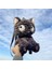 Kawaii Küçük Kara Kedi Peluş Bebek Çanta Karikatür Servet Kedi Bez Bebek Siyah Kedi Peluş Oyuncak Sırt Çantası Çocuk ve Gril Doğum Günü Hediyesi: Siyah (Yurt Dışından) 1
