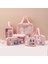 Yeni Şeffaf Kozmetik Çantası Altı Parça Seti Pembe (Yurt Dışından) 3
