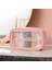 Yeni Şeffaf Kozmetik Çantası Altı Parça Seti Pembe (Yurt Dışından) 4
