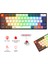 Neopulse Oyuncu Klavyesi Mekanik Klavye Gaming Klavye Red Switch Rainbow 63 Tuşlu Gasket Klavye Mini 12MOD Beyaz 1