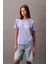 Kadın Ck Hero Classic Mono T-Shirt - Mor 1