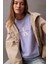 Kadın Ck Hero Classic Mono T-Shirt - Mor 5