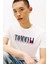 Erkek Tommy Dna Bayrak T-Shirt - Ekru 4