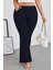 Cedy Denım - Kadın Siyah Büyük Beden Ispanyol Paça Yüksek Bel Skinny Fit Likralı Pantolon C628 4