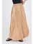 Vizon Bel Lastikli Kırışık Kumaş Etek 3483 5