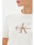 Kadın Ck Hero Classic Mono T-Shirt - Ekru 4