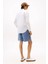 Erkek Th Piece Dye Linen Regular Fit Gömlek - Beyaz 3