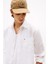 Erkek Th Piece Dye Linen Regular Fit Gömlek - Beyaz 4