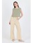Taş %100 Pamuk Müslin Palazzo/bol Paça Pantolon 8056A 3