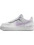 Air Force 1 Shadow Sneaker Unisex Hakiki Deri Günlük Spor Ayakkabı Beyaz Lila 1