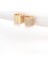 Pirinç Gold Renk Taşlı Minimal Küpe 1