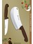 Sürmene Silver Serisi Kahve Sap Mutfak Bıçak Bıçağı Pizza Salata Börek Bıçağı 2 Li Set (SRM-024) 1