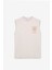 Rıto Erkek Bask Detaylı Bisiklet Yaka Oversize Fit Bej T-Shirt 1
