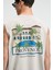 Phase Erkek Baskı Detaylı Bisiklet Yaka Oversize Fit Bej T-Shirt 5