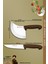 Sürmene Silver Serisi Kahve Sap Mutfak Bıçak Hilal Börek Bıçağı Pizza Pide Bıçağı 2 Li Set (SRM-023) 2
