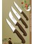Sürmene Silver Serisi Kahve Sap Mutfak Bıçak Seti Et Ekmek Sebze Dilimleme Bıçağı 4 Lü Set (SRM-027) 1