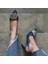 Toka Detaylı Jean Görünümlü Stiletto 4
