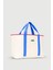 Huge Extra Large Linen Bag Blue Pink 2