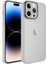 Apple iPhone 14 Pro Max Uyumlu Kamera Korumalı Transparan Metal Platin Kaplamalı Lux Kapak 1