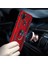 Xiaomi Redmi 9c Kılıf Çift Katmanlı Polikarbon Koruma ve Manyetik Tutucu Stand Yüzük 5