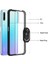 Huawei P Smart Pro 2019 Kılıf Anti-Shock Darbe Önleyici Renkli Kenarlar, Metal Yüzüklü Kılıf 3
