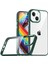 Apple iPhone 14 Plus Kılıf Kamera Çıkıntılı Arkası Şeffaf Kenarları Elektroplatin Kaplamadır 2