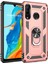 Huawei P30 Lite Kılıf Çift Katmanlı Polikarbon Koruma ve Manyetik Tutucu Stand Yüzük 1