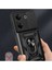 Tecno Camon 20 Pro 4g Kılıf Mıknatıslı Araç Tutucu Yüzük ve Kapaklı Lens Korumalı Sürgülü Tank Kılıf 6